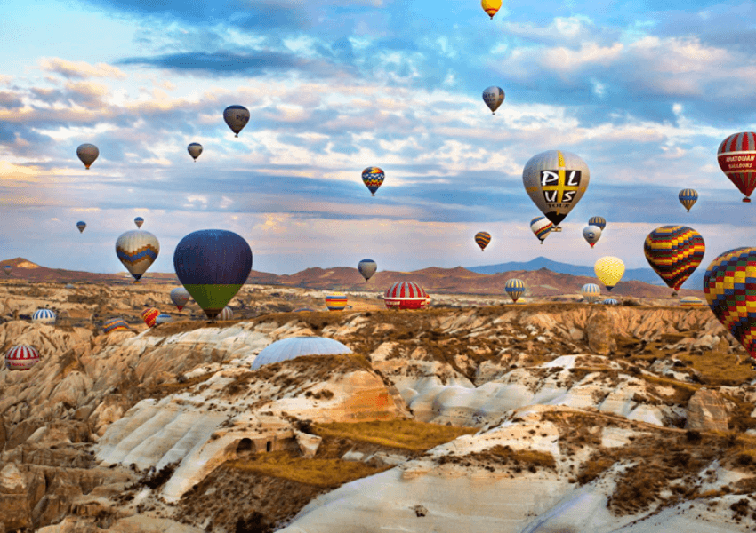 5 Lugares maravilhosos para um passeio de Balão