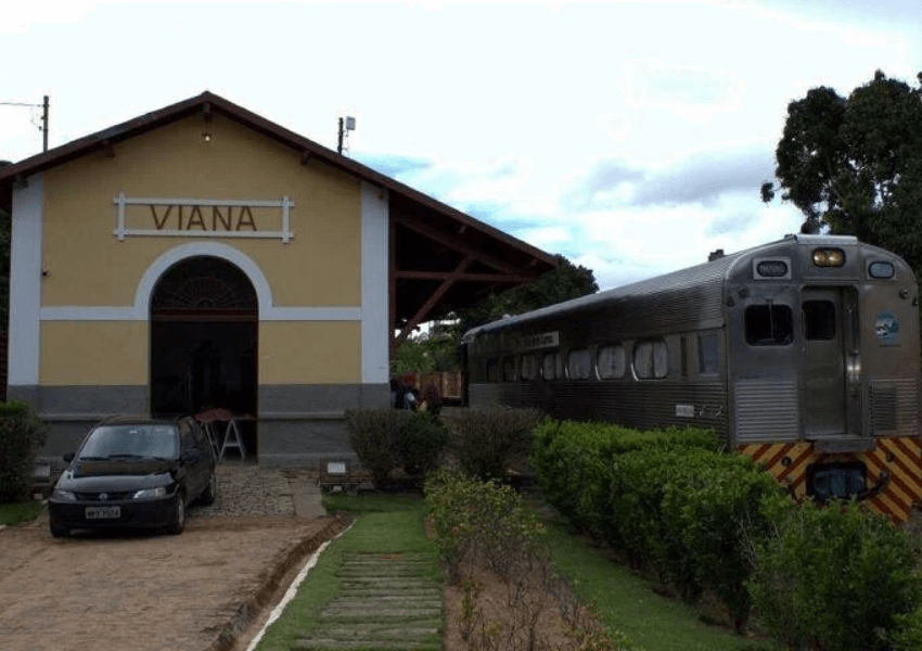 Viagem de trem no Brasil