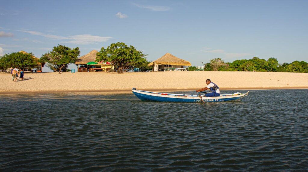 Ilha do amor em Santarém, Brasil