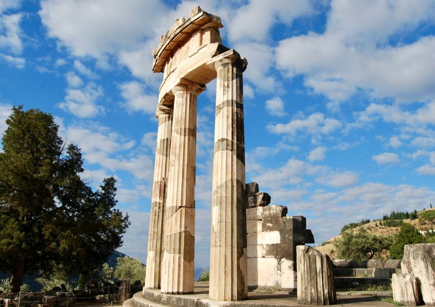 Cidade de Delfos na Grécia